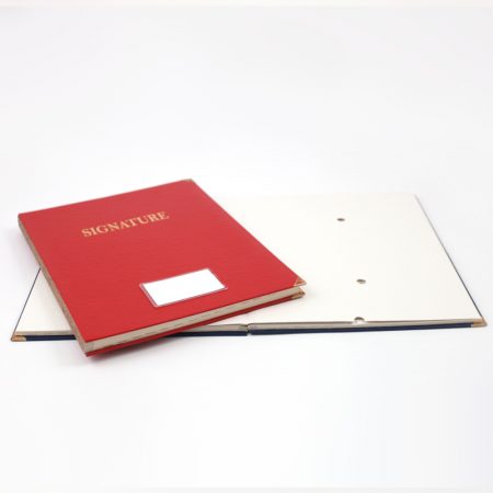 Parapheur de signature luxe capitonnée - 12 compartiments