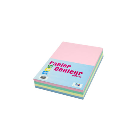 Papier couleurs pastels - A4 - 500 Feuilles