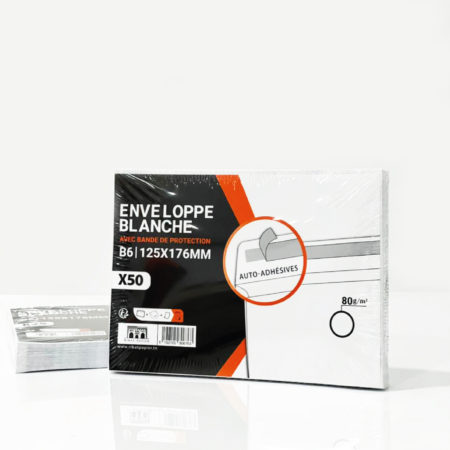 Enveloppe Blanche 12.5X17.6cm - Paquet de 50