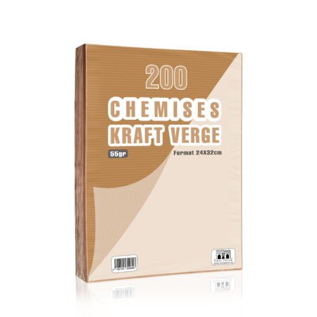 Chemise Kraft - Paquet de 200