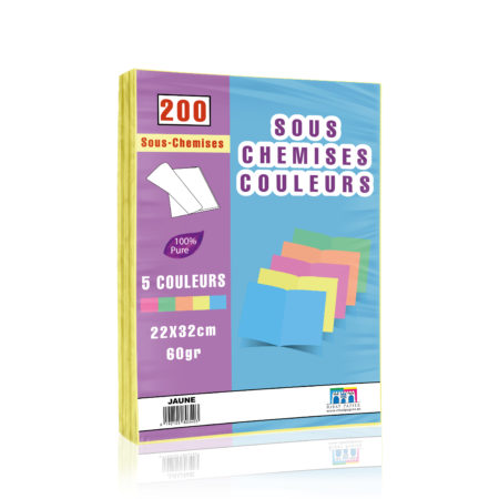 Sous chemise jaune - Paquet de 200